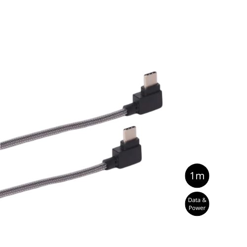 90-Degree USB-C Charging and data cable – 1m/3ft Durable and Efficient